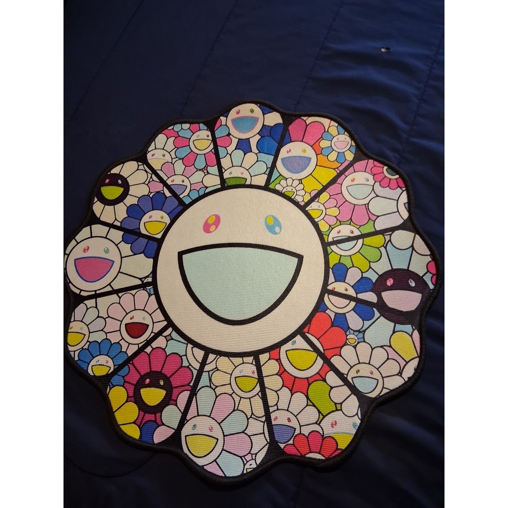 New Takashi Murakami Flower‎ Bedroom Area Rugs Floor Mat Living Room Carpet